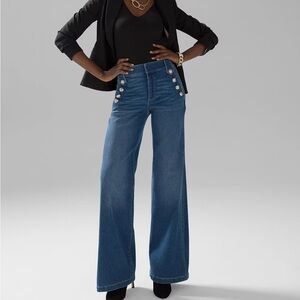 High-Rise Mariner Wide Leg Jeans